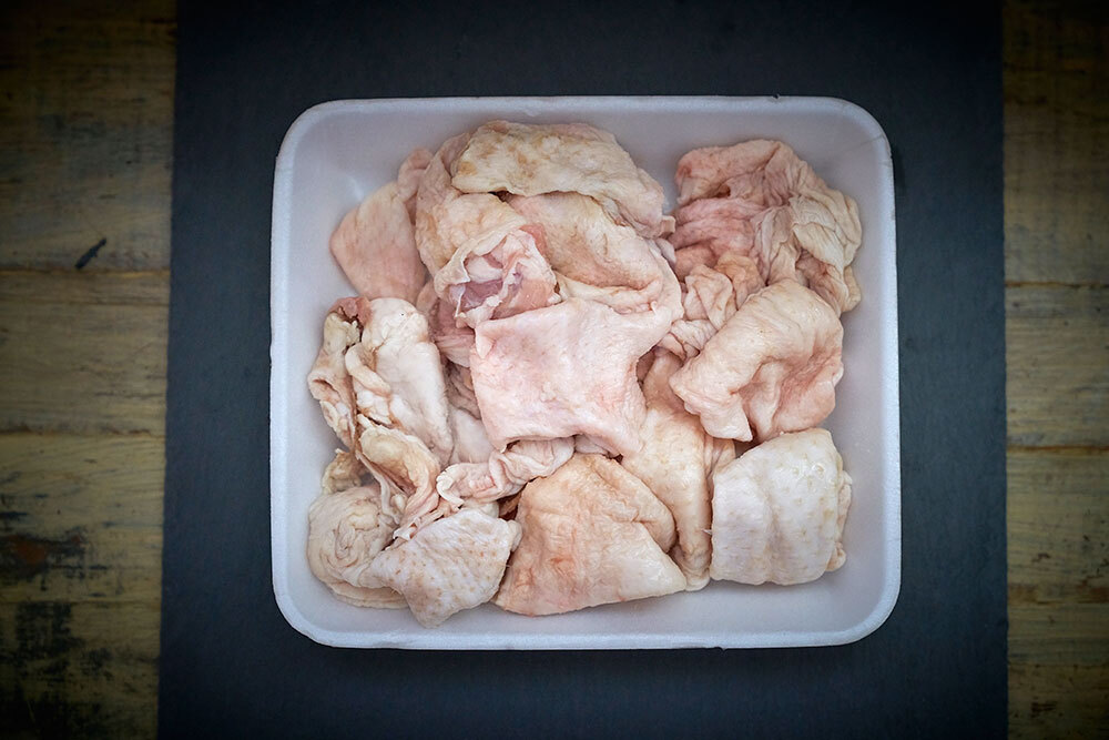 Skin Bulk Supplier Frozen Chicken Skin - 1 Kilogram, 12% Moisture, Gluten-free, Low-salt, Low-sodium, Sugar-free, Custom Packing Options, 1-year Shelf Life
