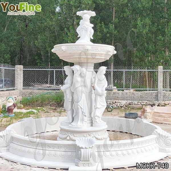 Stone White Marble Outdoor Fountain