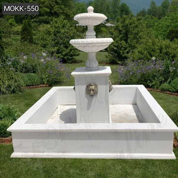 Stone White Marble Outdoor Fountain