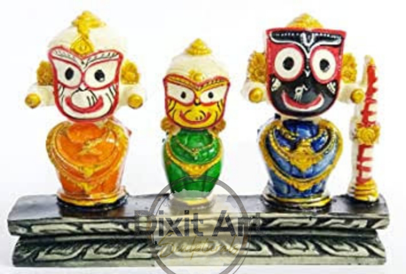 Marble Jagannath Statue - Height: 12 Inches