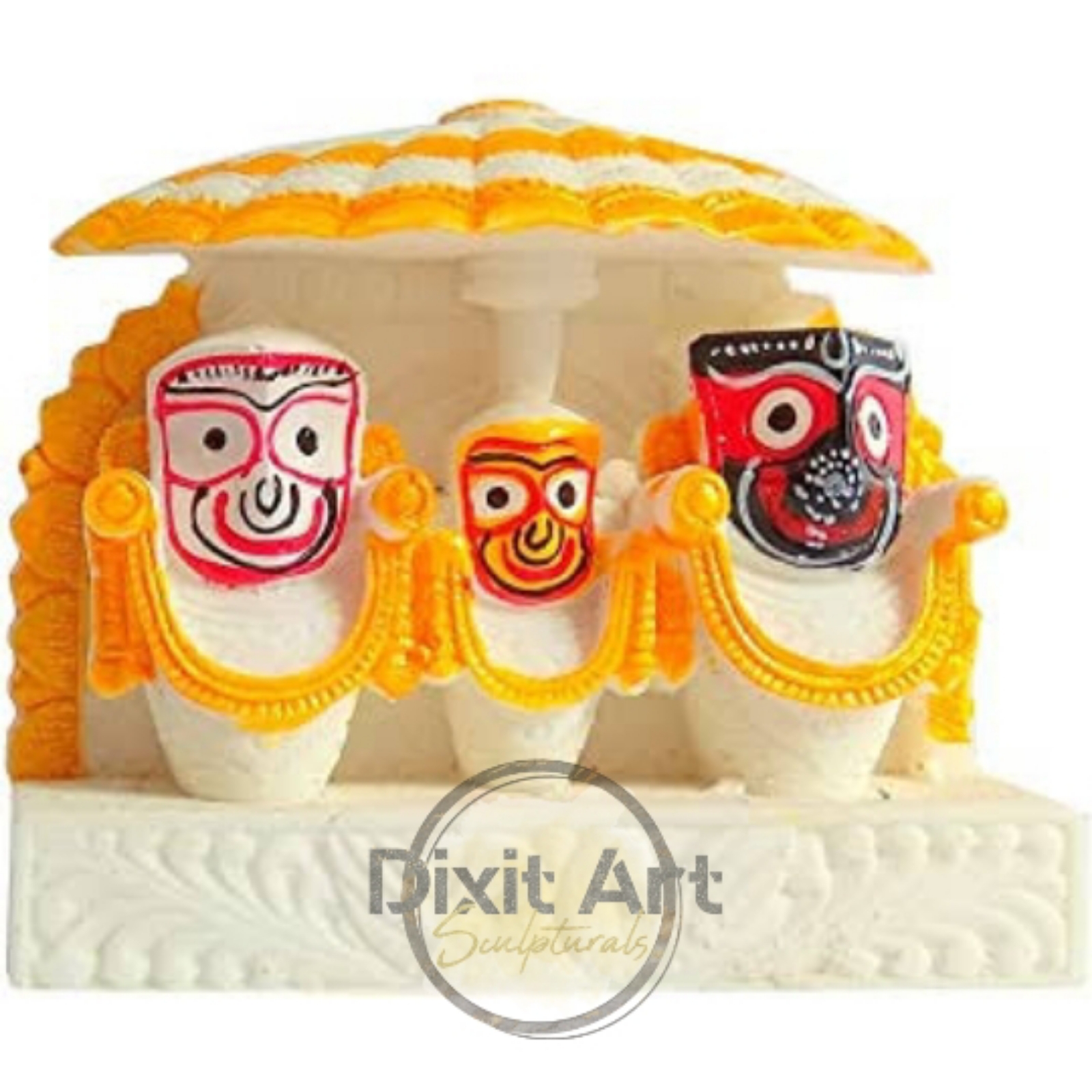 Marble Jagannath Statue - Height: 12 Inches