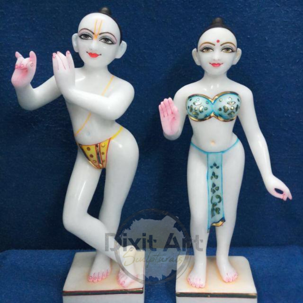 Marble Iskcon Radha Krishna Murti