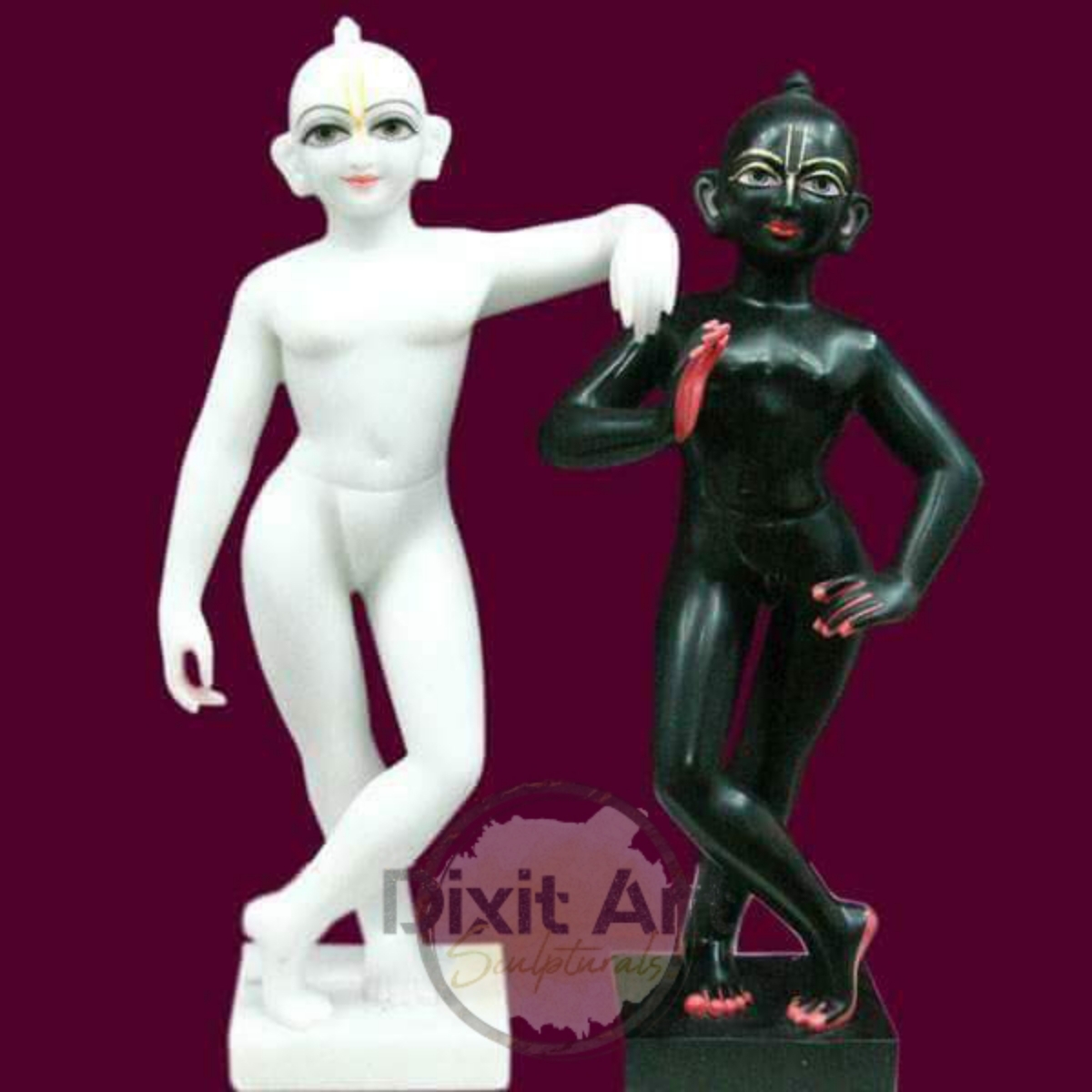 Marble Iskcon Radha Krishna Murti