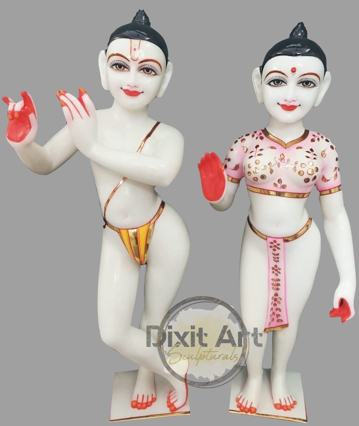 Marble Iskcon Radha Krishna Murti