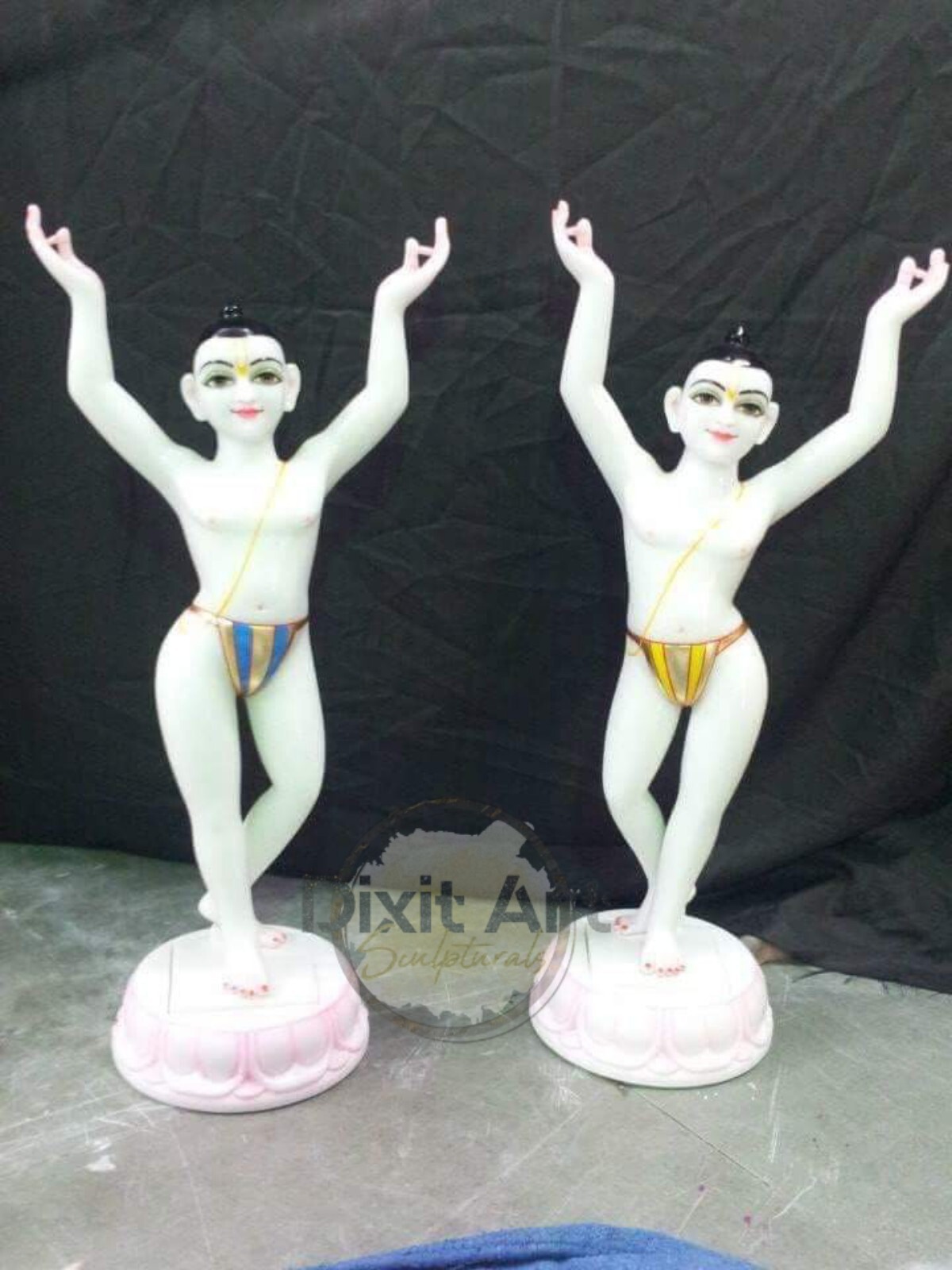 Marble Iskcon Radha Krishna Murti