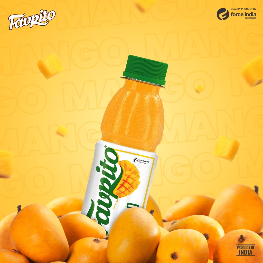 160 Ml Favrito Mango Juice - Mango Flavor, Sweet Taste | Quality Tested Ingredients, Hi-tech Processing, Rigorous Checks