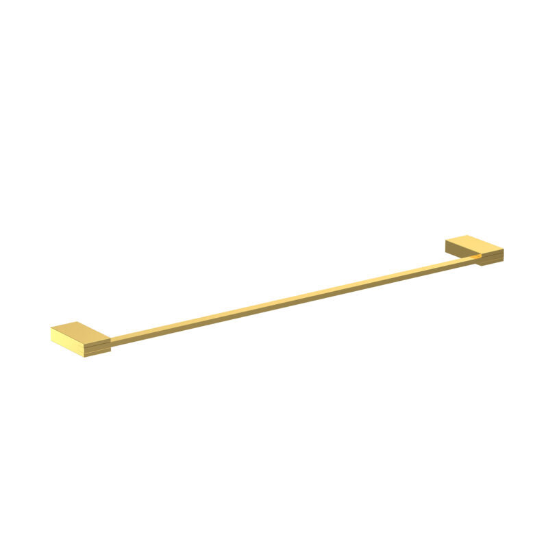 Towel Rail - Polished Brass 450mm, Rectangular Shape, Glossy Finish, Wall Mounted, Available In Gold Pvd, Rose Gold, And Silver Rg