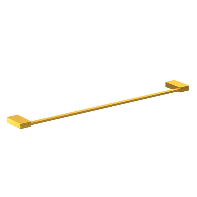 Towel Rail - Polished Brass 450mm, Rectangular Shape, Glossy Finish, Wall Mounted, Available In Gold Pvd, Rose Gold, And Silver Rg