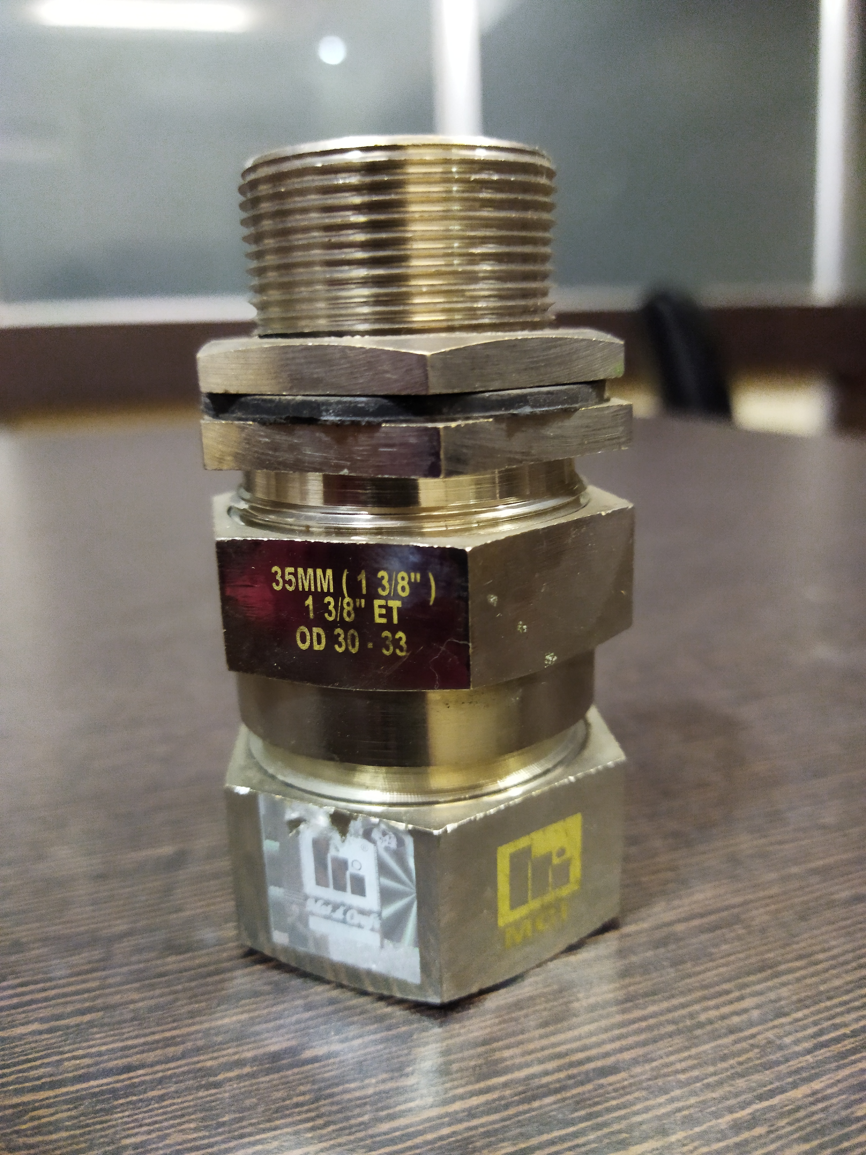 Cable Gland - Nickel Plated Brass, All Sizes Available, Ip 66 Protection Level | Weather Proof, Corrosion Resistant And Durable Design