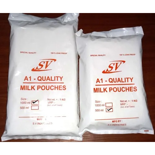 Transparent 500ml Milk Packaging Pouch