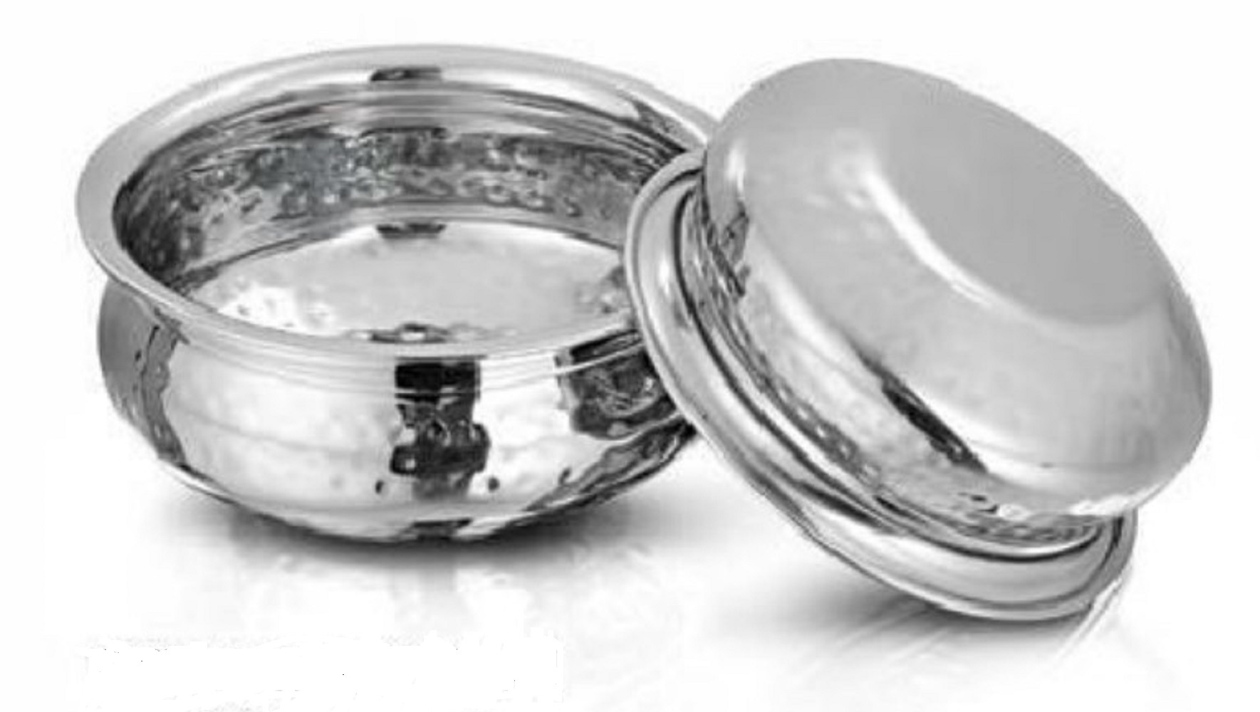 Serving Karahi - Stainless Steel 10-piece Set With Blued Handle | Durable, Dishwasher Safe, Induction Compatible, Rust-resistant Features