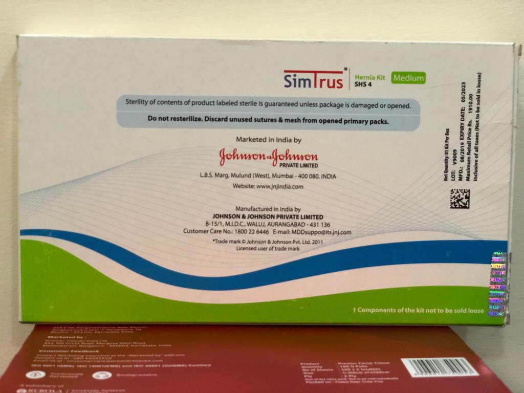 Hernia Kit Shs4 - Color: White