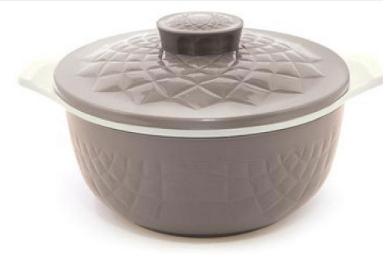 Ceramic Casserole - Stainless Steel & Glass Material, Large Size, Black Color - Includes Lid, Versatile For Cooking And Storing, Dishwasher Safe