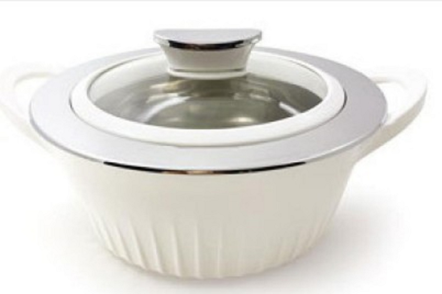 Ceramic Casserole - Stainless Steel & Glass Material, Large Size, Black Color - Includes Lid, Versatile For Cooking And Storing, Dishwasher Safe