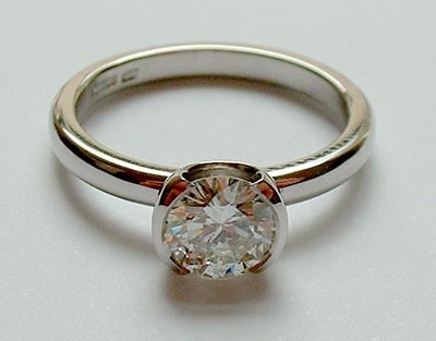 1/4CT शैम्पेन डायमंड 14K गोल्ड रिंग