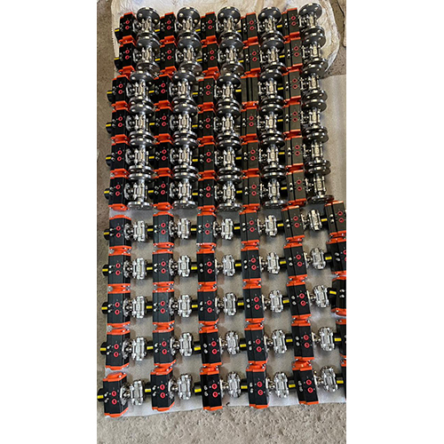 Red Actuator Ball Valve Screwed End