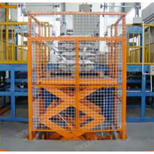 Hydraulic Sicissor Lift With Wire Mesh Cover - Material: Stainless Steel