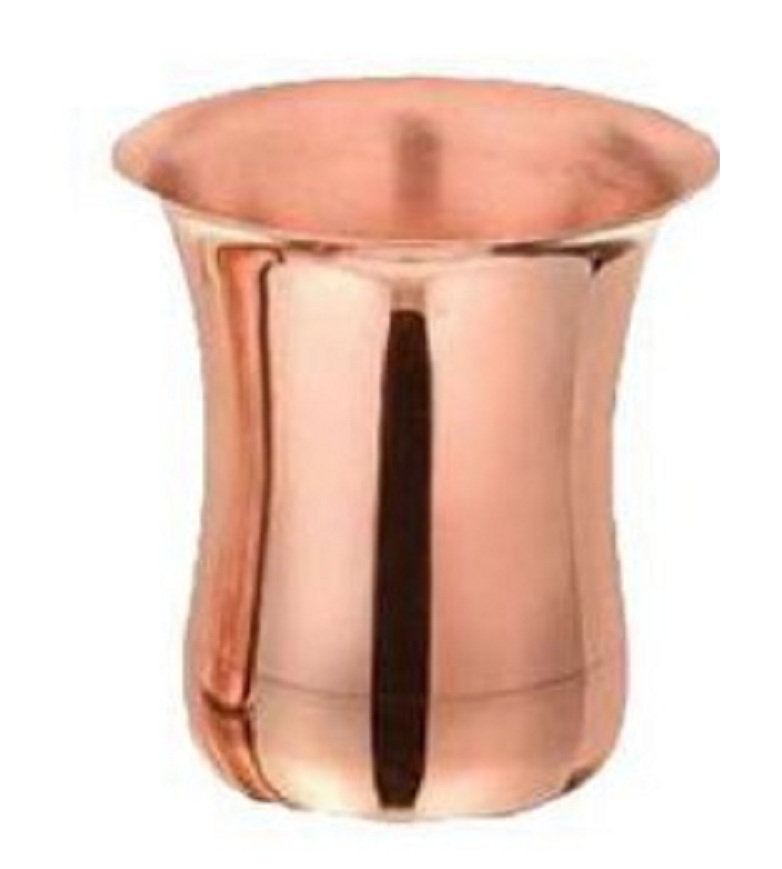 Copper Vintage Glass - Handcrafted Copper Bottle With Matching Glass | Antimicrobial, Sleek Ergonomic Design, Ideal For Beverages
