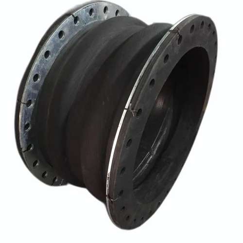 Rubber Expansion Joints - Available in Various Sizes, Black Color | Ideal for Industrial Applications