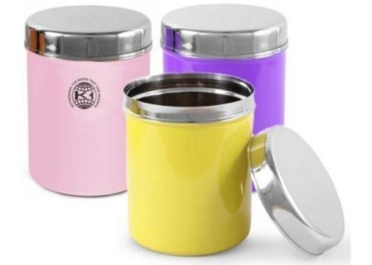 Ss Storage Box - Stainless Steel Material, Versatile Colander Bowl Set, Microwave And Dishwasher Safe, Ideal For Milk Storage And Cooking