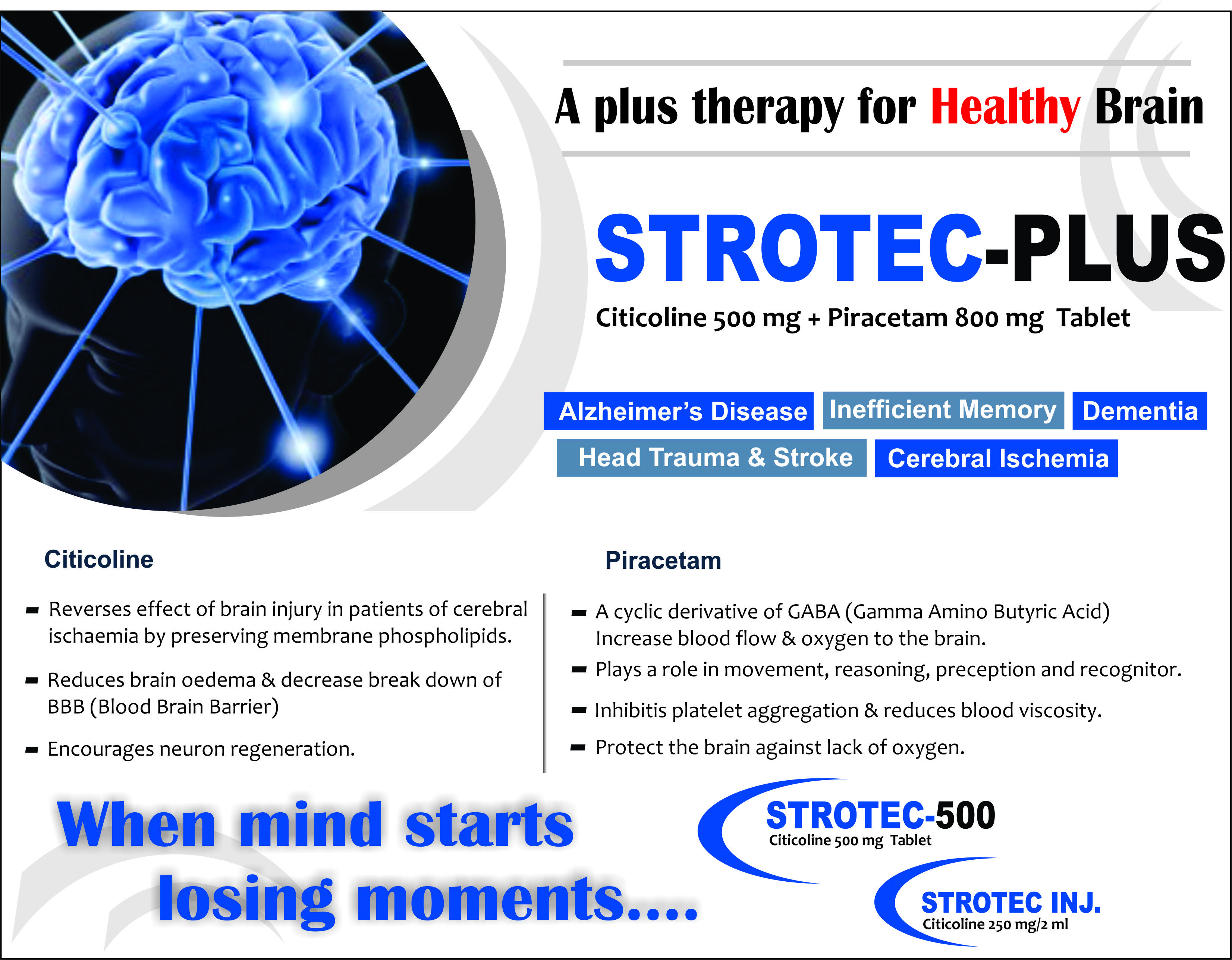 Citicoline Sodium And Piracetam Tablet