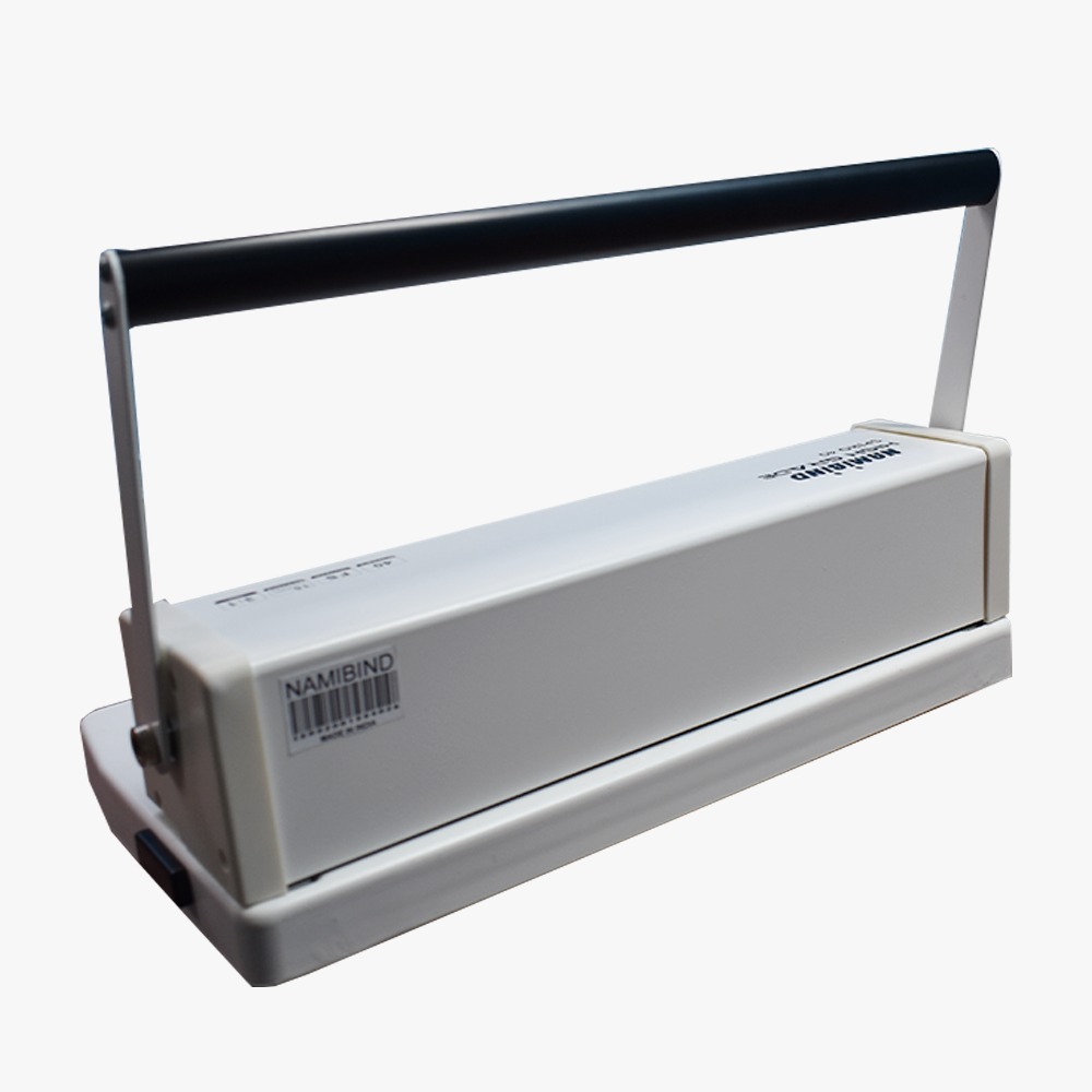 Namibind Spiro 40 - Metal Spiral Binding Machine | A4 Size, Manual Operation, 15 Sheet Capacity, White Finish