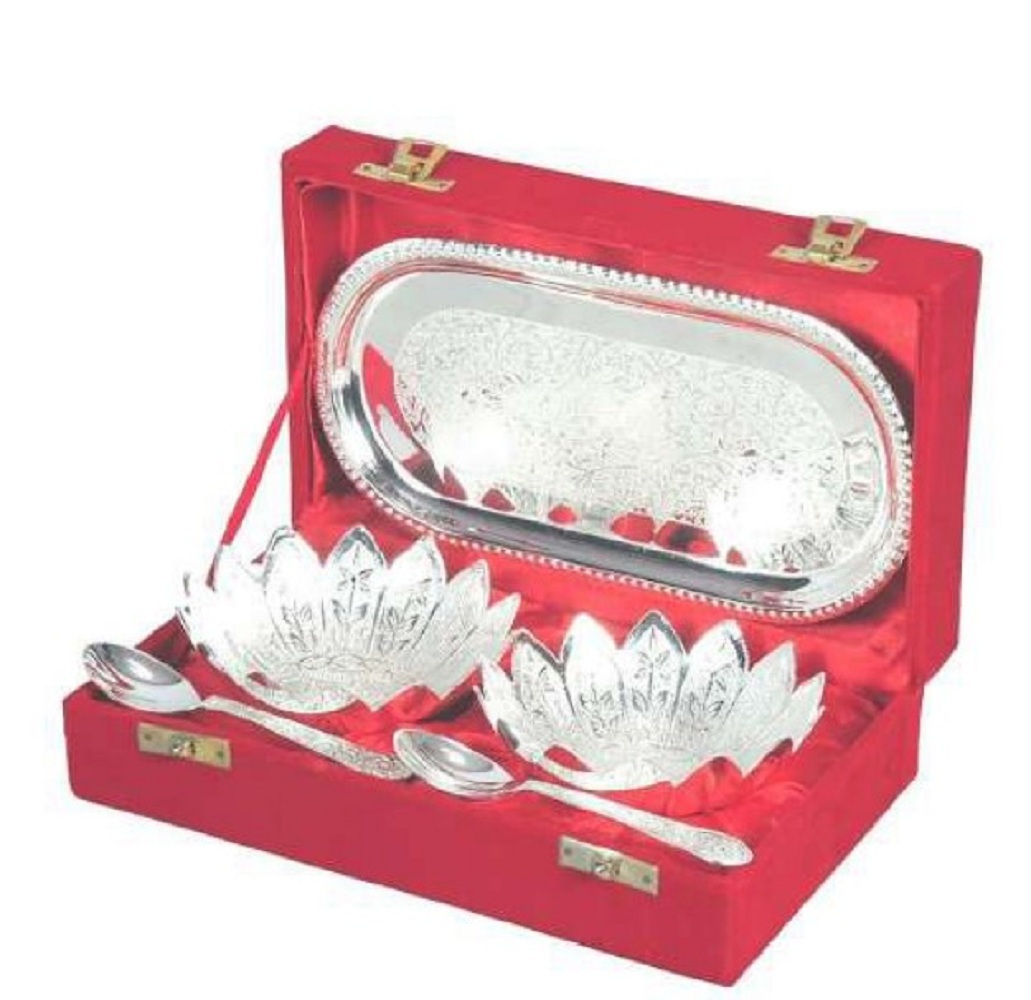 Ss Capsule Set Of Bowl - Silver Material, Assorted Bowl Sizes, Elegant Design | Versatile For Serving, Decorative Use, And Gifting