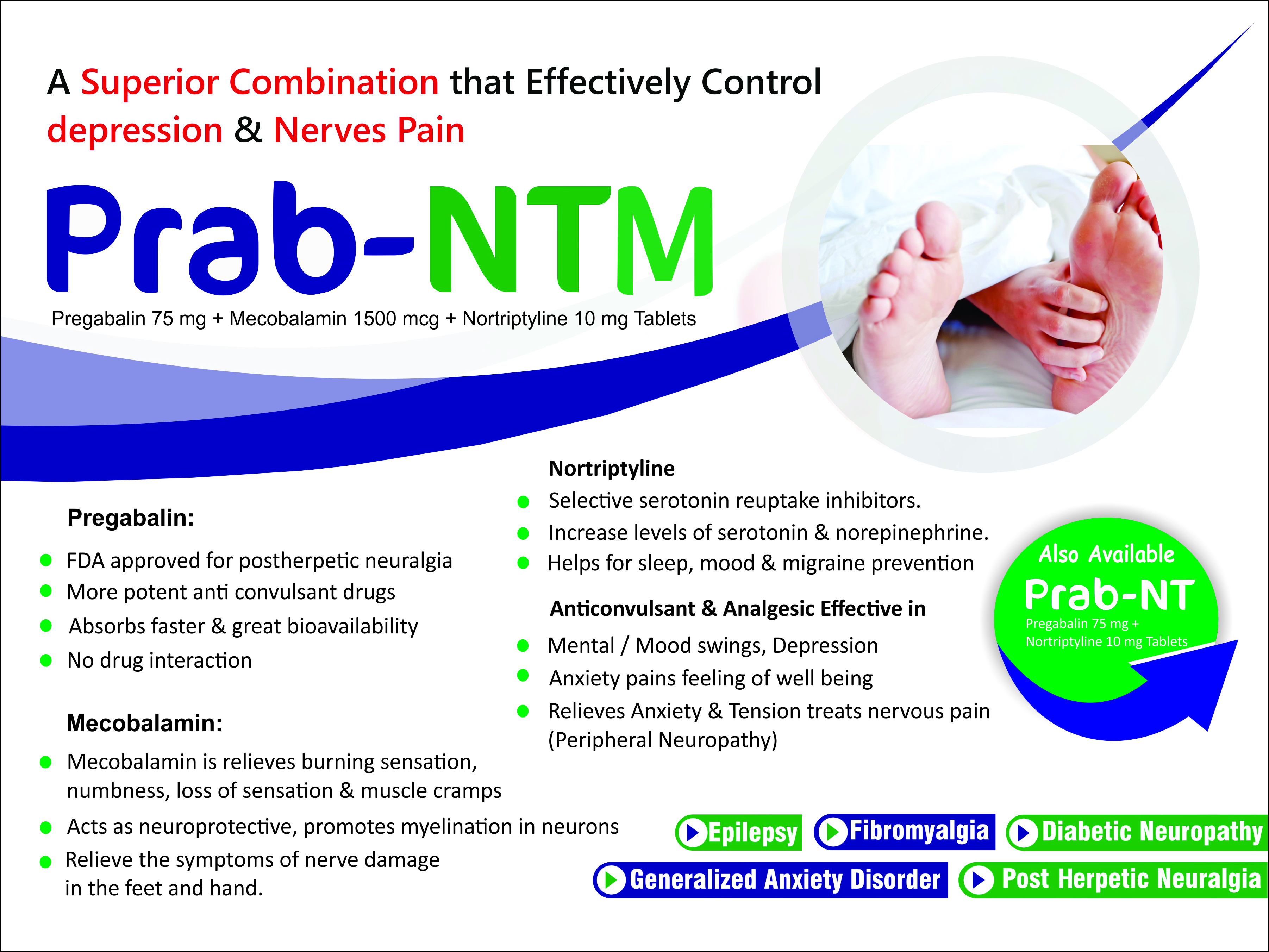 Pregabalin Mecobalamin Nortriptyline Tab