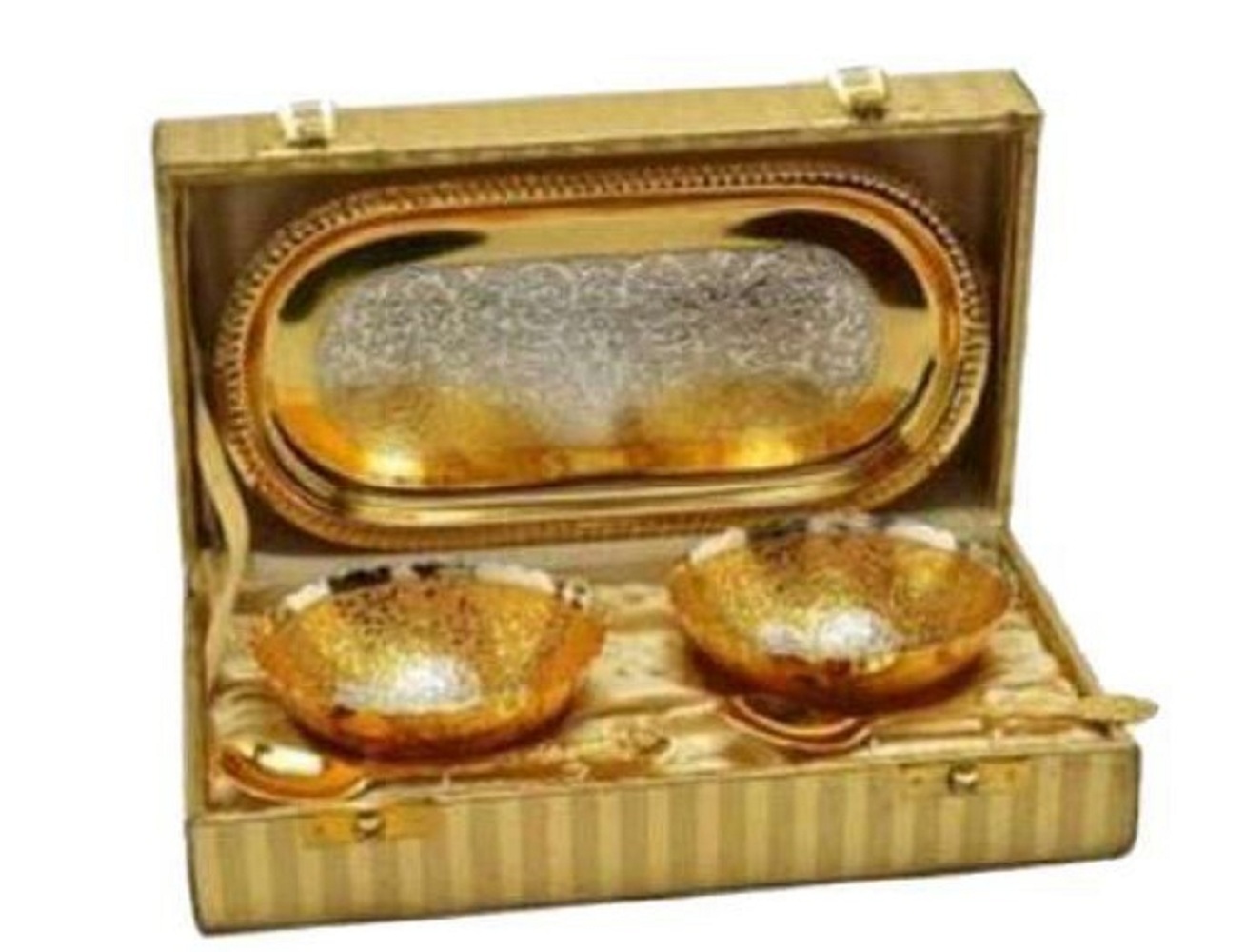 Ss Two Apple Bowl Set - Silver Plated Design, Large And Medium Sizes | Versatile Serving Bowls For Home Decor And Gifting