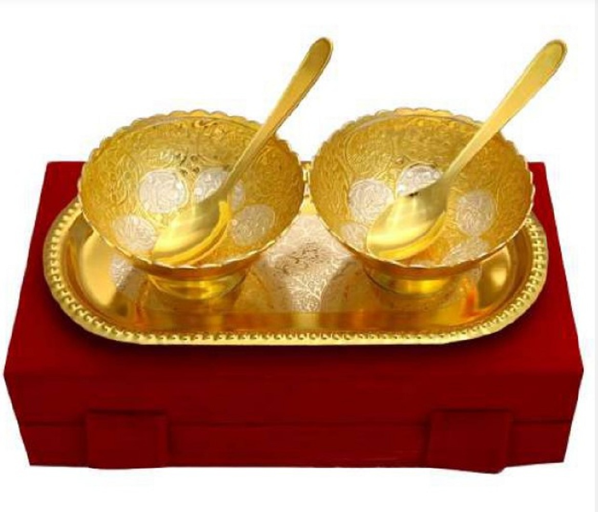 Ss Two Apple Bowl Set - Silver Plated Design, Large And Medium Sizes | Versatile Serving Bowls For Home Decor And Gifting