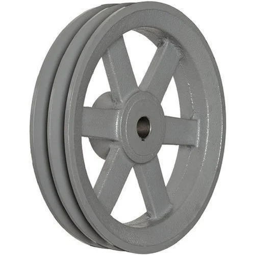 Industrial V-belt Pulley - High-grade Aluminum, 20 Kilograms, Silver Color | Durable, Custom Sizes, Corrosion Resistant