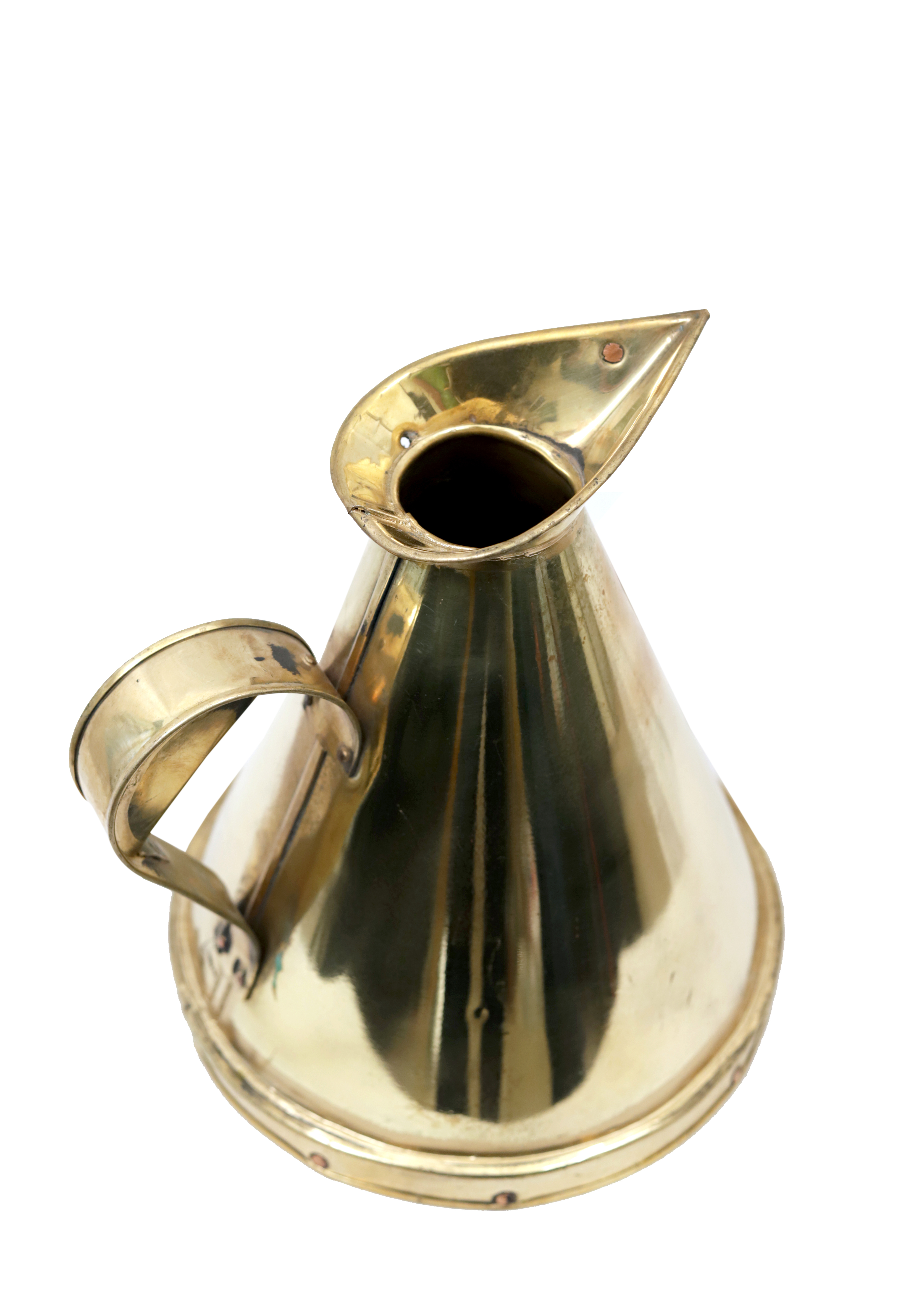 Brass Measuring Jar - 5 Liters Capacity, Golden Finish | Durable Design, Ergonomic Handle, Clear Measurement Markings