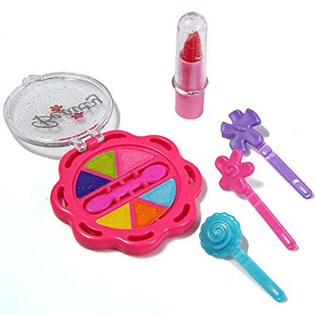 Beauty Make Up Set For Kids Girls With Fold-able Suitcase (Multicolour) 1908