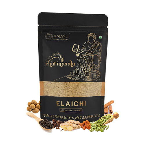 100 gm Elaichi Tea Masala - 100% Natural, Solvent Extracted , Smooth Taste with Antioxidants for Fresh and Flavorful Tea Experience
