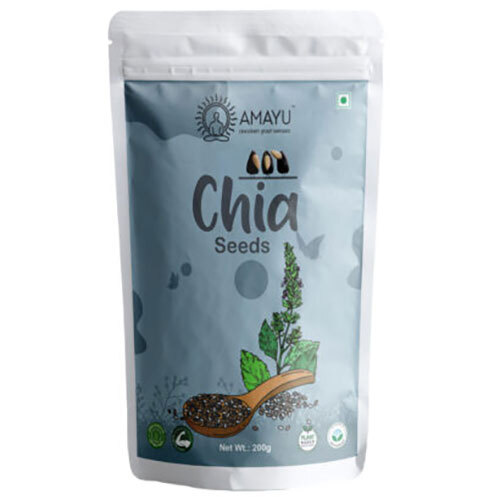 Raw Chia Seeds - High Purity, 100% Natural, Gluten-Free, Moisture-Free, Rich in Omega-3 + Nutrients | Bulk Sourced from Top Farms