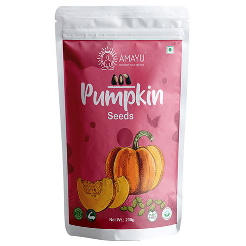 200 gm Raw Pumpkin Seeds - Nil Moisture Content, High Purity | First Class Grade, Nutrient-Rich, Ideal for Snacking and Cooking