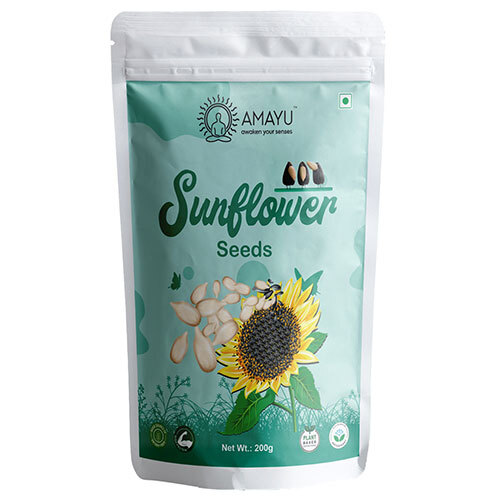 Raw Sunflower Seeds - 200 gm First Class Grade | High Purity, Free From Impurities, Rich in Dietary Fiber and Antioxidants