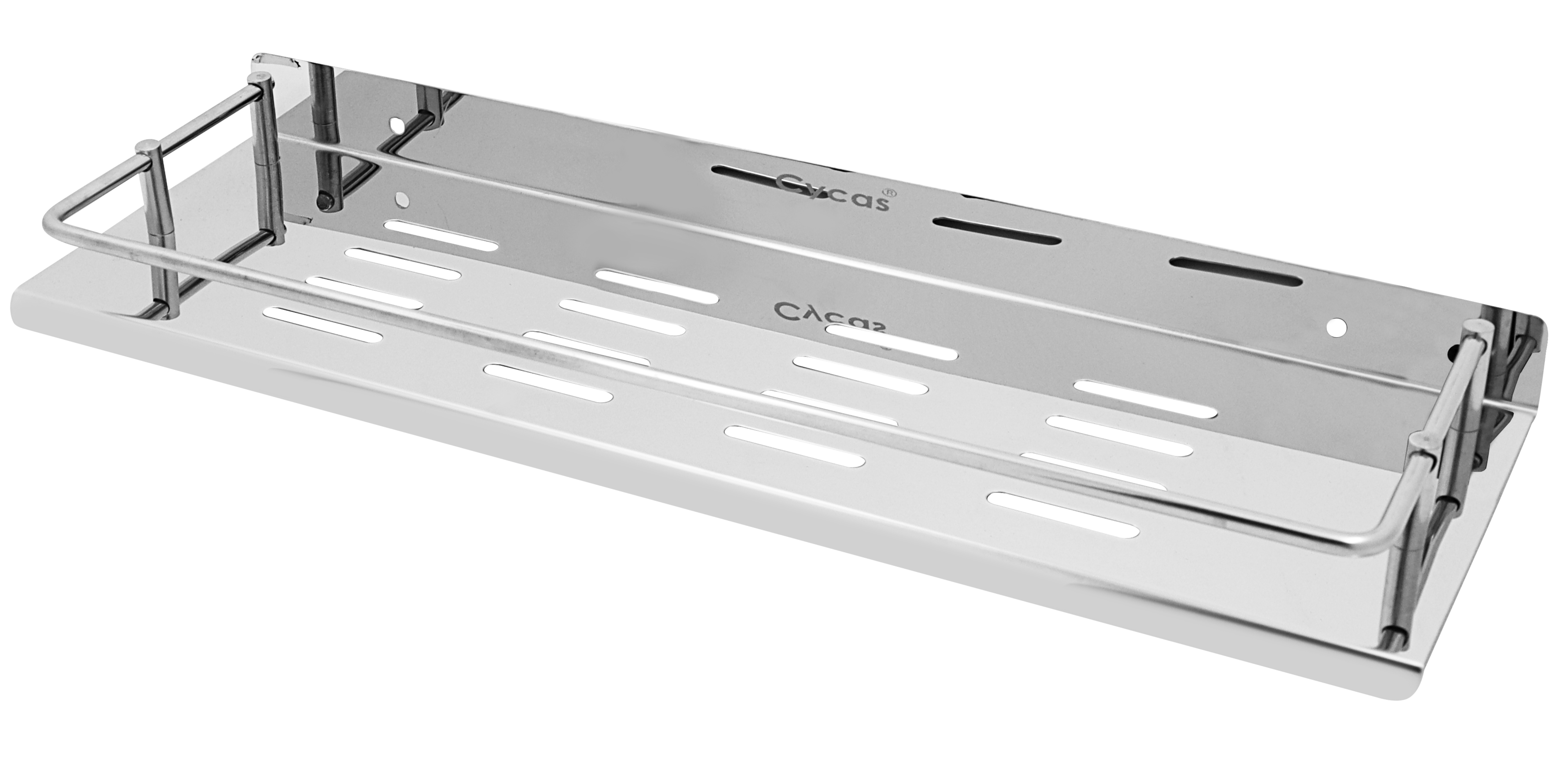 Nexa Shelf - Stainless Steel, 381 Mm Rectangular, Mirror Finish | High-grade Ss 70 With Pvd Coating, Durable And Stylish Design
