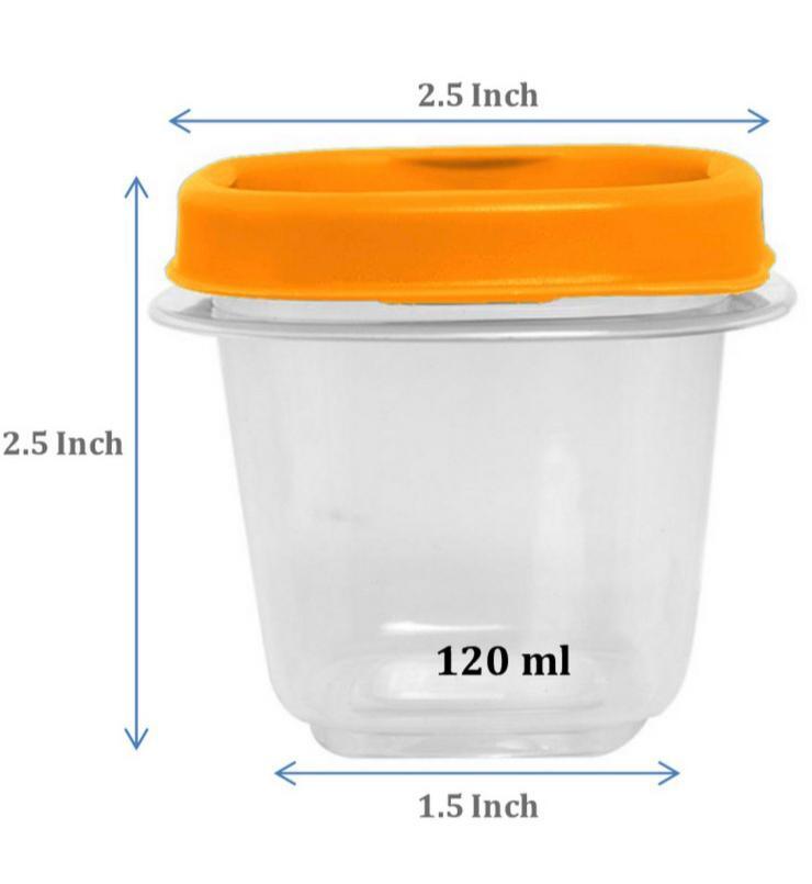 120ml Counter Top Container: Set Of 3