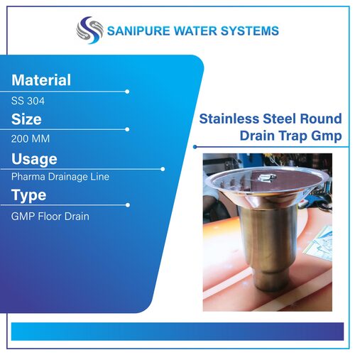 Stainless Steel Round Drain Trap Gmp - Application: Construction