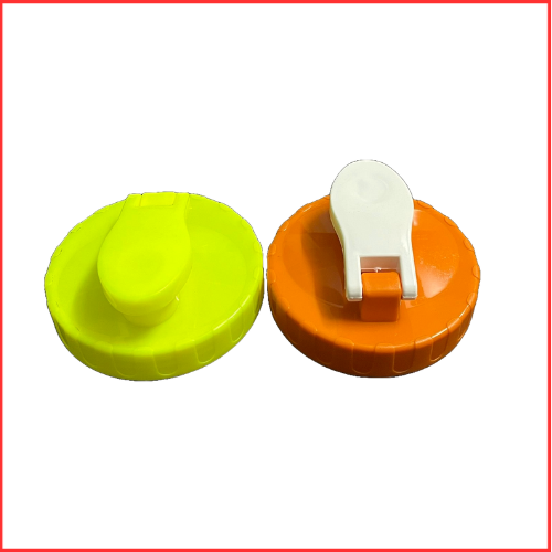 83 Mm Flip Top Caps - Plastic, 83 Mm Diameter, Available In Pink, Green, Sky Blue, Customizable Design , User-friendly And Lightweight For Jars