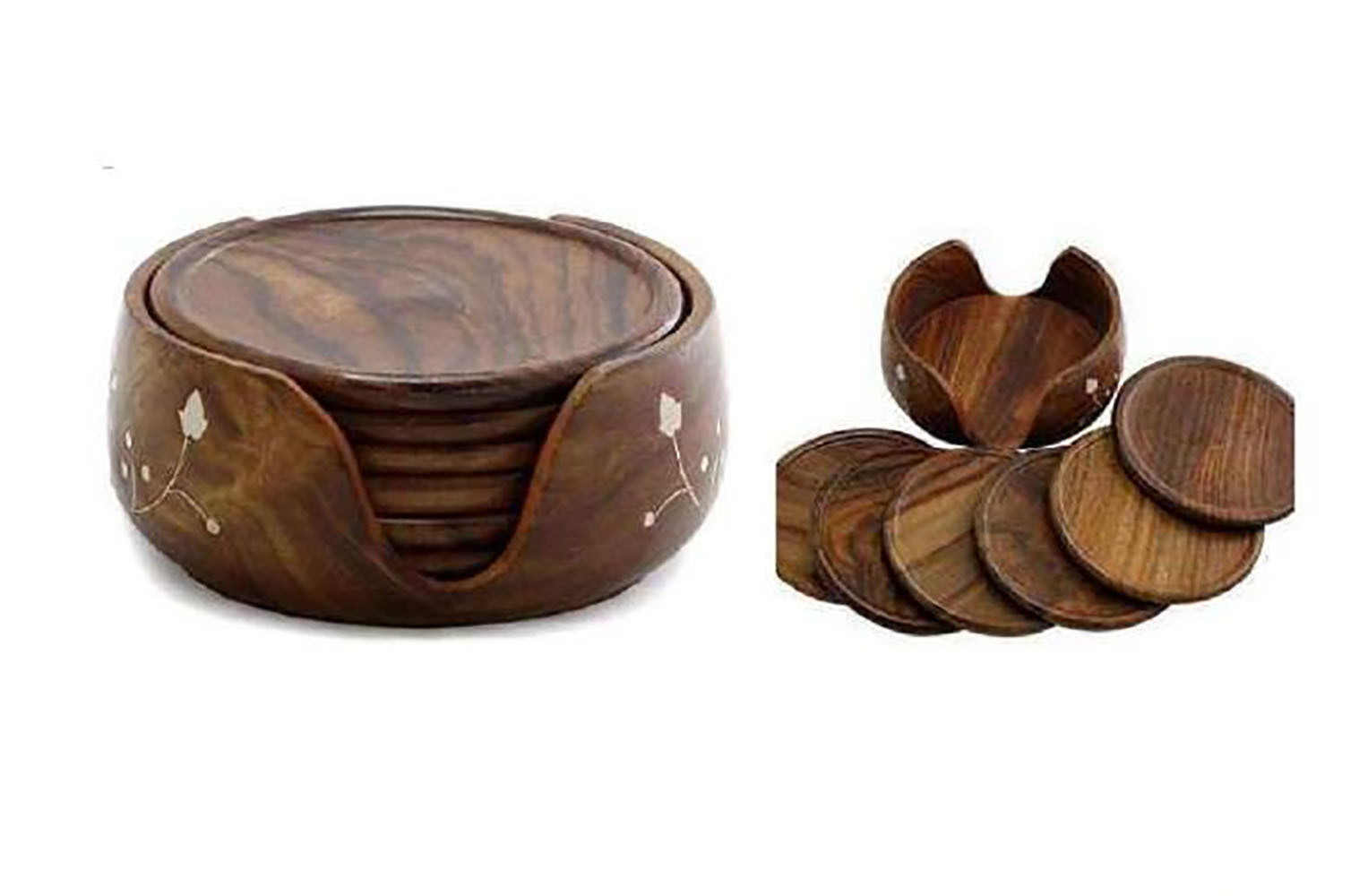 Wood Kite Coaster - Solid Wood Construction, Intricate Decorative Design , Eco-friendly Finish For Elegant Home Dã©cor