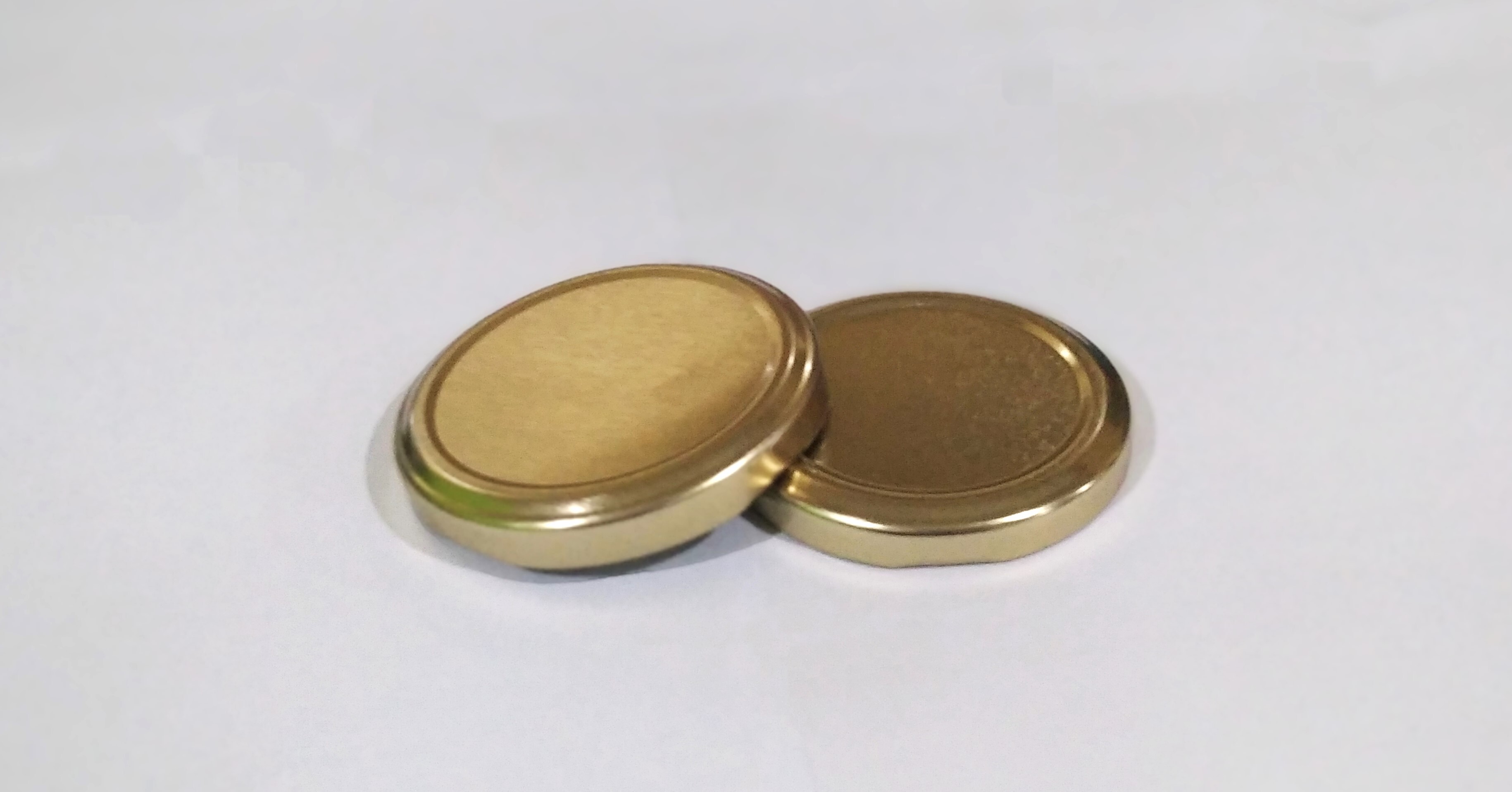 53mm Plain Gold Lug Caps - Color: Gold/silver