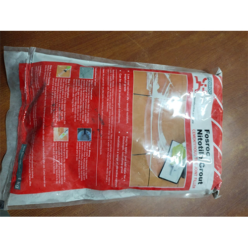 Nitotile Grout - 1 Kg Pouch, White Grey, Grey, White, Pink, Blue | Chemical Resistant Tile Gap Filler For Industrial Applications