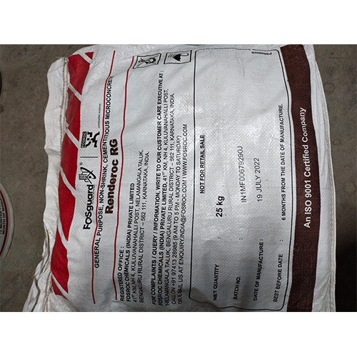 Renderoc Rg - Chemical Powder, 25kg Bag, White Color, Thermal Conductivity 1.5 W/m C, Tensile Strength 2.0 N/mm2 | Ideal For Render Applications
