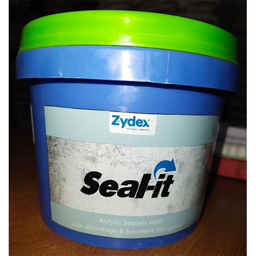 Zydex Seal Acrylic Coating - Crack Filler Paste For Concrete Walls, 1 Kg Bucket, Grey Color , High Chemical Resistance And Compatibility