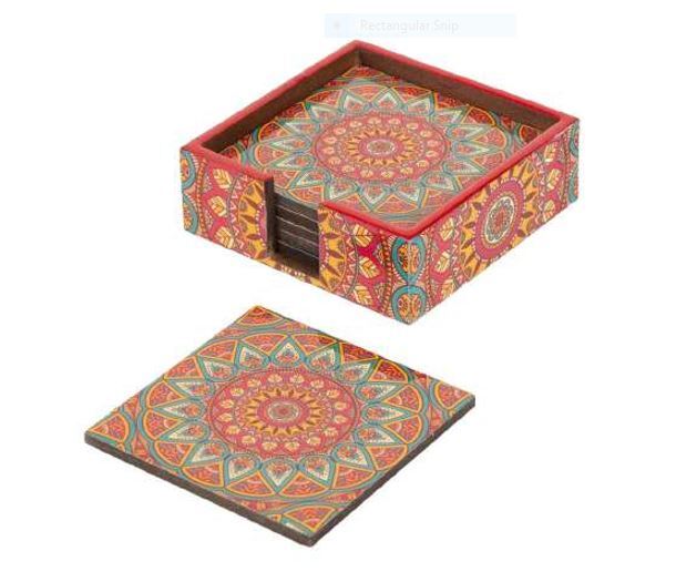 Wooden Circle Platter - Wooden Decorative Tray, Rectangular Design - Dishwasher Safe, Ideal For Home Decor And Entertaining