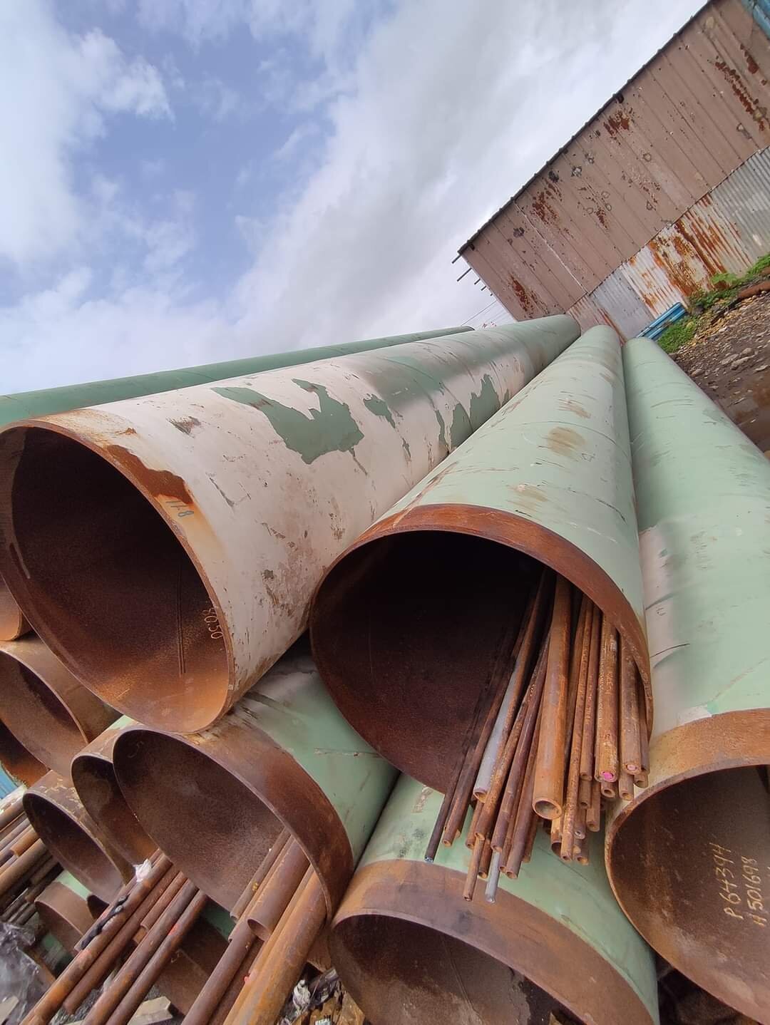 Green Spiral Welded Pipes