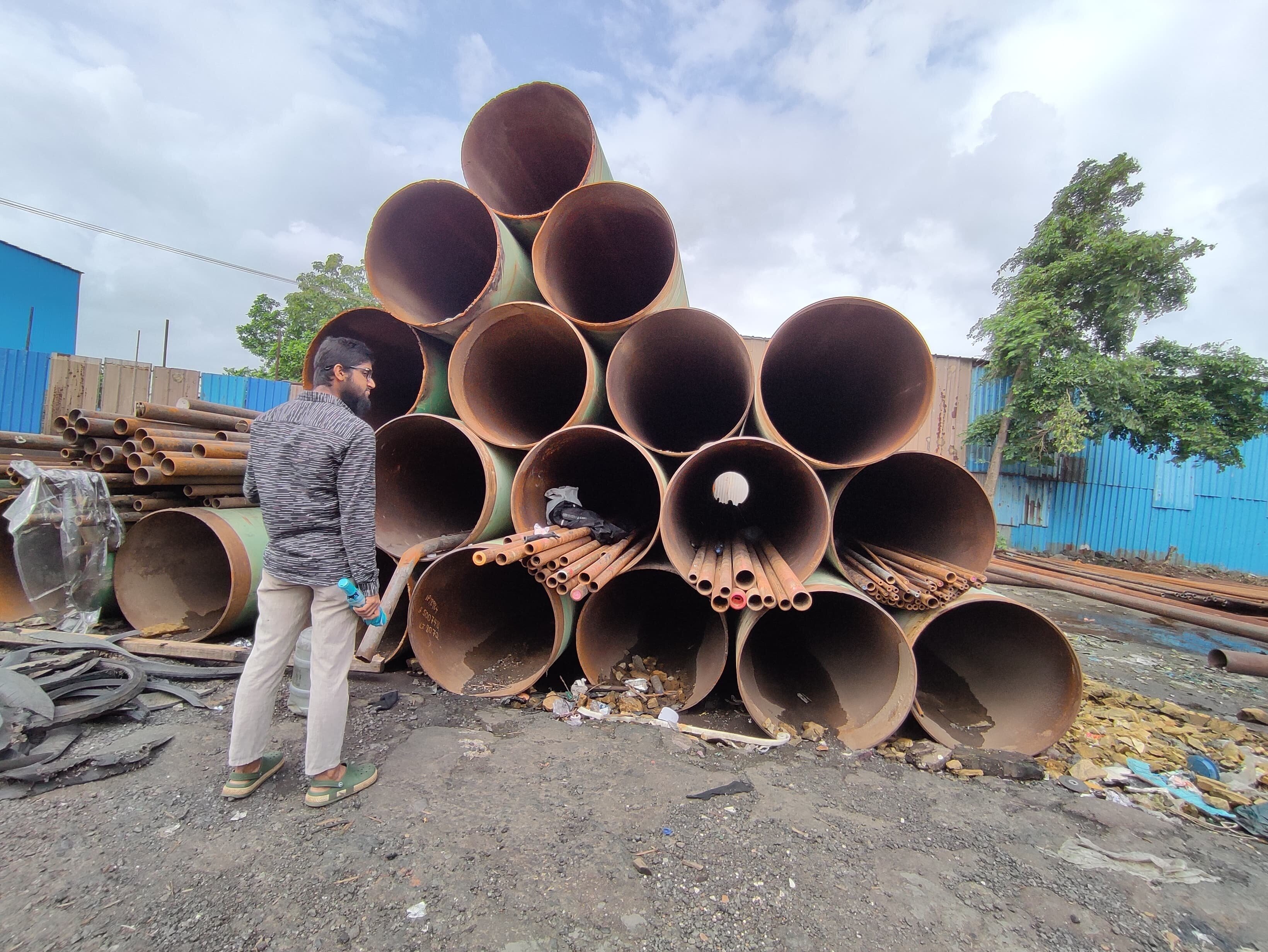 Green Spiral Welded Pipes