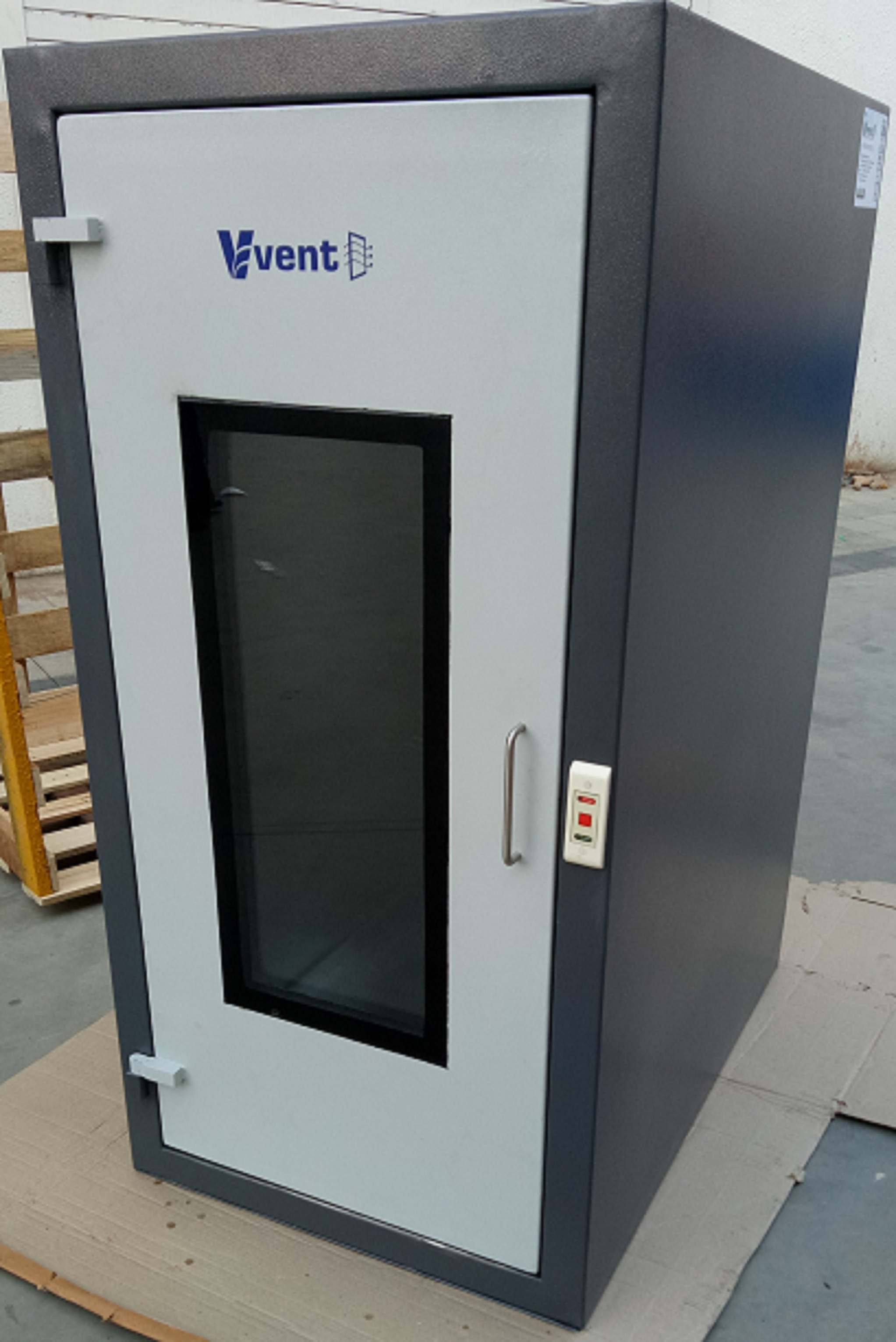 Vent-air Pass Box - Stainless Steel/ss316l, 30x24x24 Inches | Double Walled Design, Uv Light With Interlock, Electromagnetic Door Release
